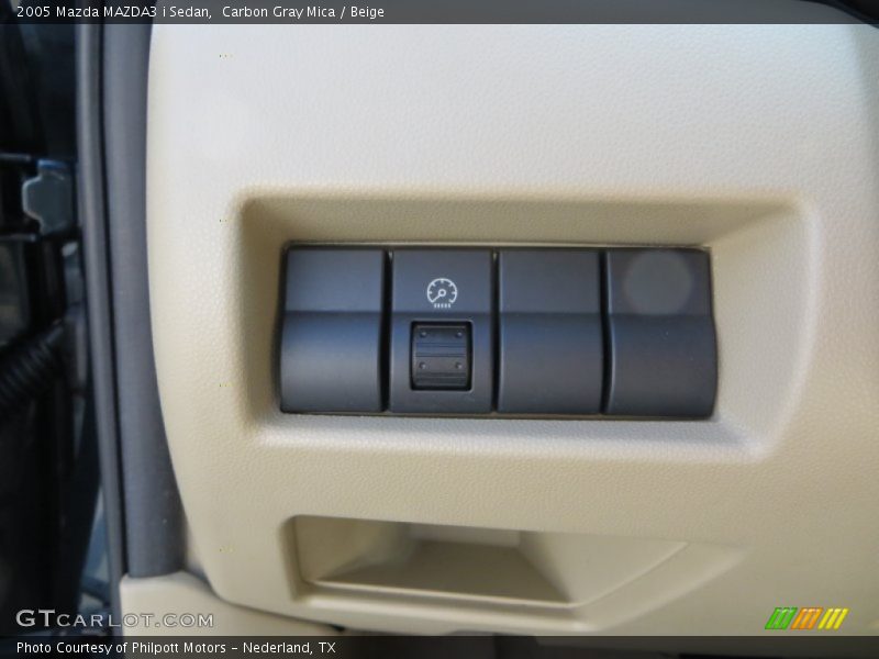 Carbon Gray Mica / Beige 2005 Mazda MAZDA3 i Sedan