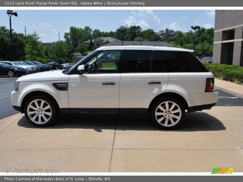 Alaska White / Ebony/Lunar Stitching 2010 Land Rover Range Rover Sport HSE