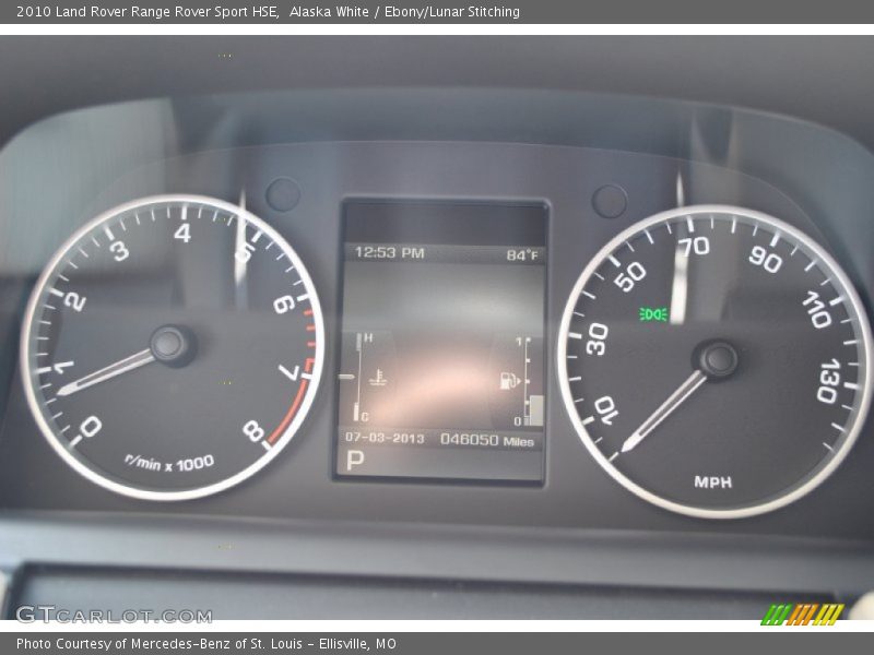 Alaska White / Ebony/Lunar Stitching 2010 Land Rover Range Rover Sport HSE