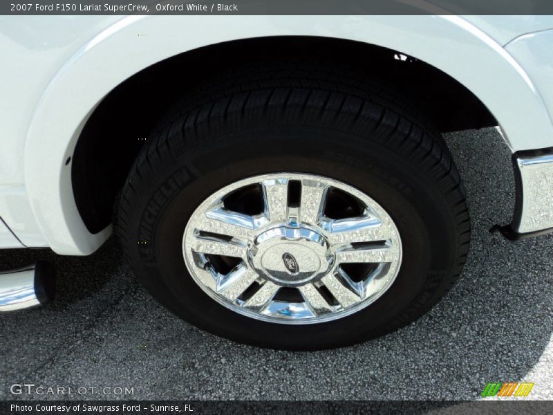 Oxford White / Black 2007 Ford F150 Lariat SuperCrew