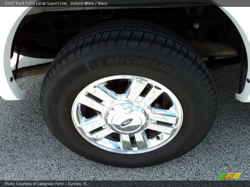 Oxford White / Black 2007 Ford F150 Lariat SuperCrew