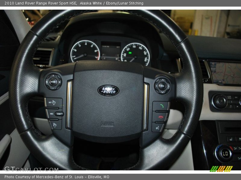 Alaska White / Ebony/Lunar Stitching 2010 Land Rover Range Rover Sport HSE