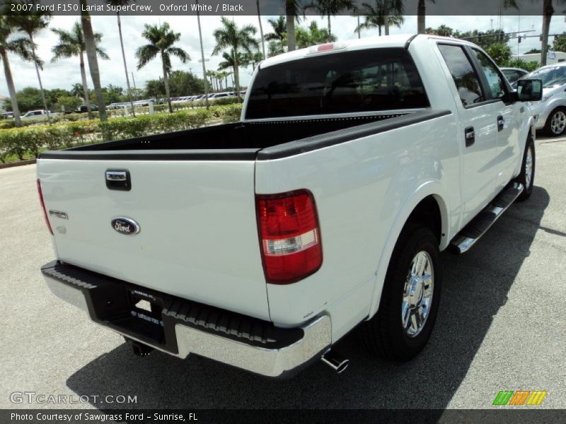 Oxford White / Black 2007 Ford F150 Lariat SuperCrew