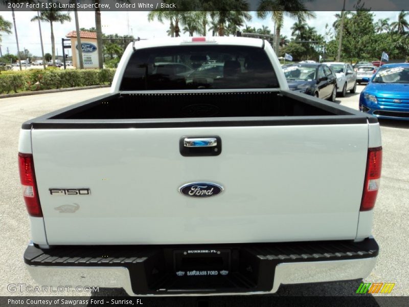 Oxford White / Black 2007 Ford F150 Lariat SuperCrew