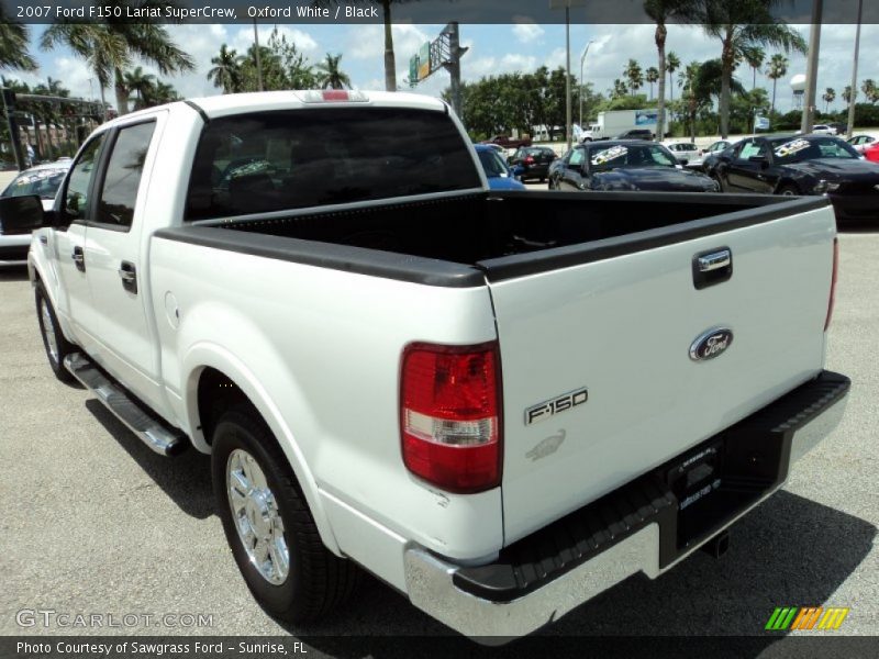 Oxford White / Black 2007 Ford F150 Lariat SuperCrew