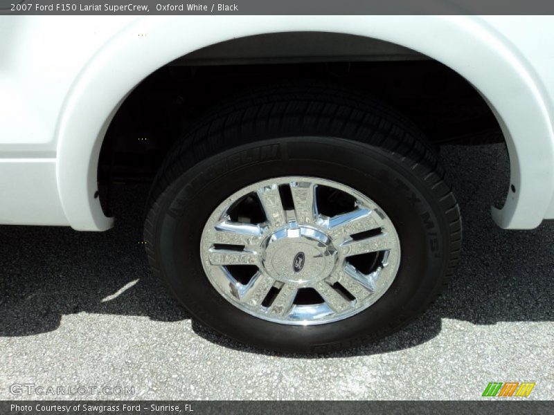 Oxford White / Black 2007 Ford F150 Lariat SuperCrew
