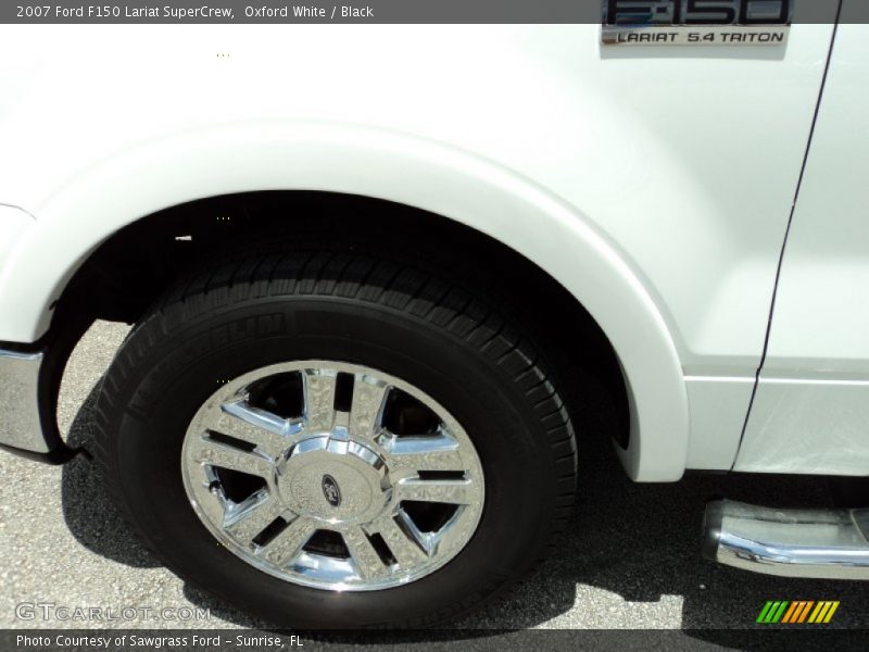 Oxford White / Black 2007 Ford F150 Lariat SuperCrew