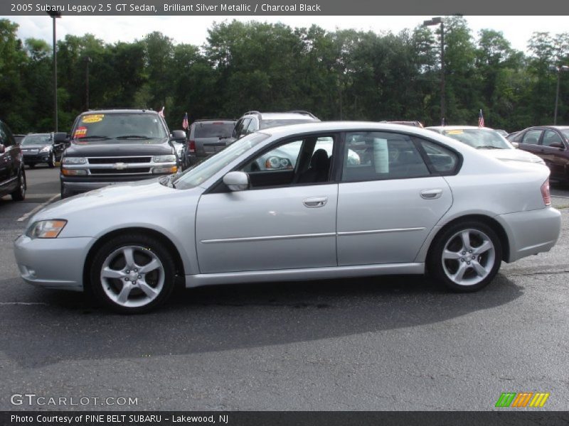 Brilliant Silver Metallic / Charcoal Black 2005 Subaru Legacy 2.5 GT Sedan