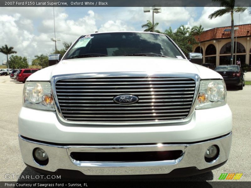 Oxford White / Black 2007 Ford F150 Lariat SuperCrew