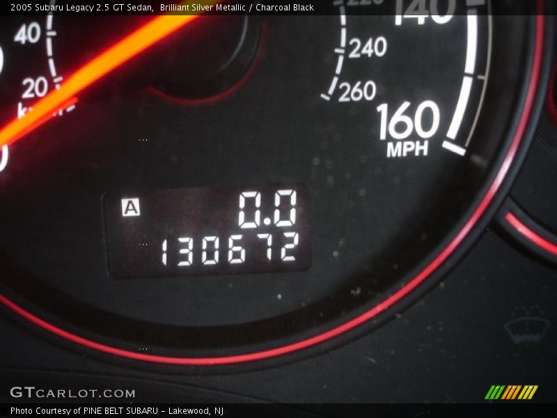 Brilliant Silver Metallic / Charcoal Black 2005 Subaru Legacy 2.5 GT Sedan