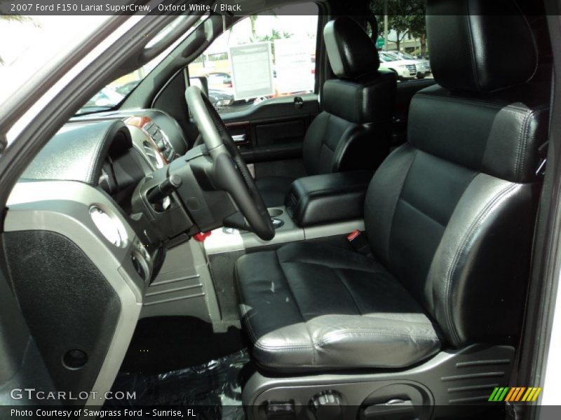Oxford White / Black 2007 Ford F150 Lariat SuperCrew