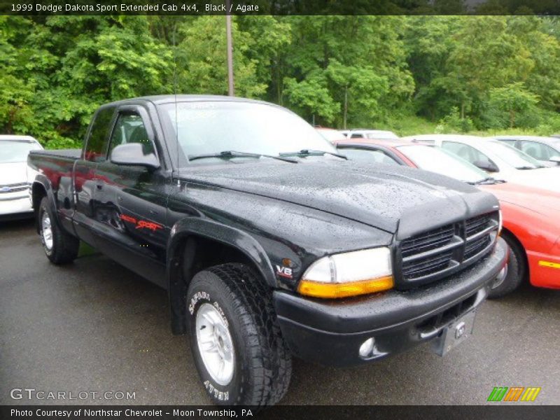 Black / Agate 1999 Dodge Dakota Sport Extended Cab 4x4