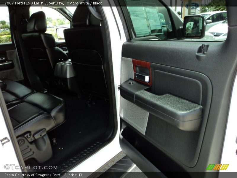 Oxford White / Black 2007 Ford F150 Lariat SuperCrew