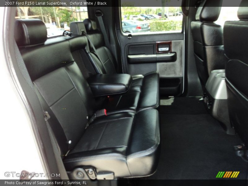 Oxford White / Black 2007 Ford F150 Lariat SuperCrew