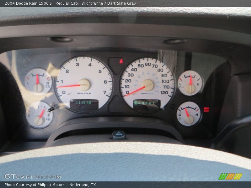 Bright White / Dark Slate Gray 2004 Dodge Ram 1500 ST Regular Cab