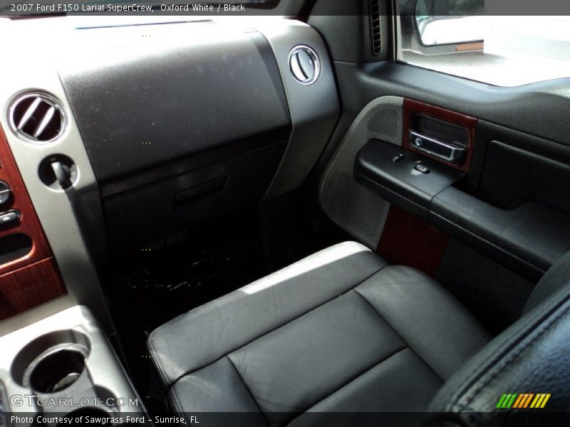 Oxford White / Black 2007 Ford F150 Lariat SuperCrew