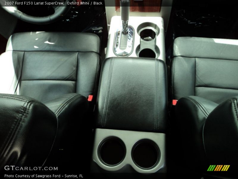 Oxford White / Black 2007 Ford F150 Lariat SuperCrew