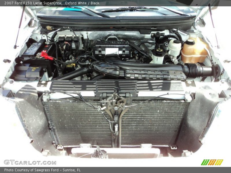 Oxford White / Black 2007 Ford F150 Lariat SuperCrew