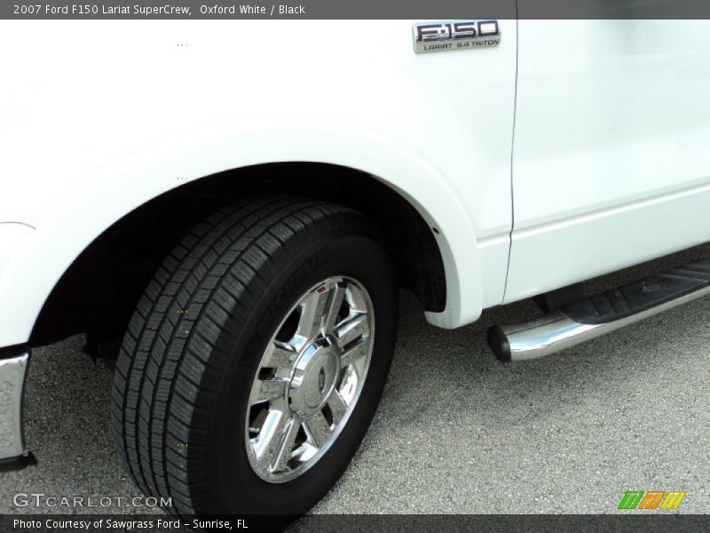 Oxford White / Black 2007 Ford F150 Lariat SuperCrew