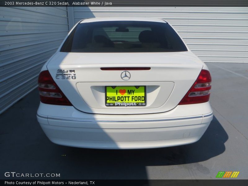 Alabaster White / Java 2003 Mercedes-Benz C 320 Sedan