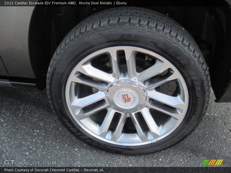 Mocha Steel Metallic / Ebony 2013 Cadillac Escalade ESV Premium AWD