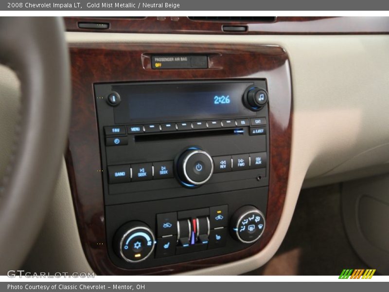 Gold Mist Metallic / Neutral Beige 2008 Chevrolet Impala LT