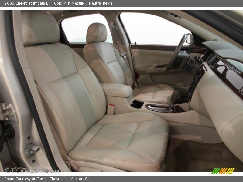 Gold Mist Metallic / Neutral Beige 2008 Chevrolet Impala LT