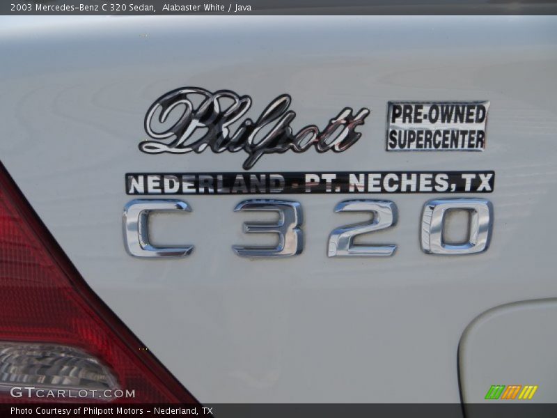 Alabaster White / Java 2003 Mercedes-Benz C 320 Sedan