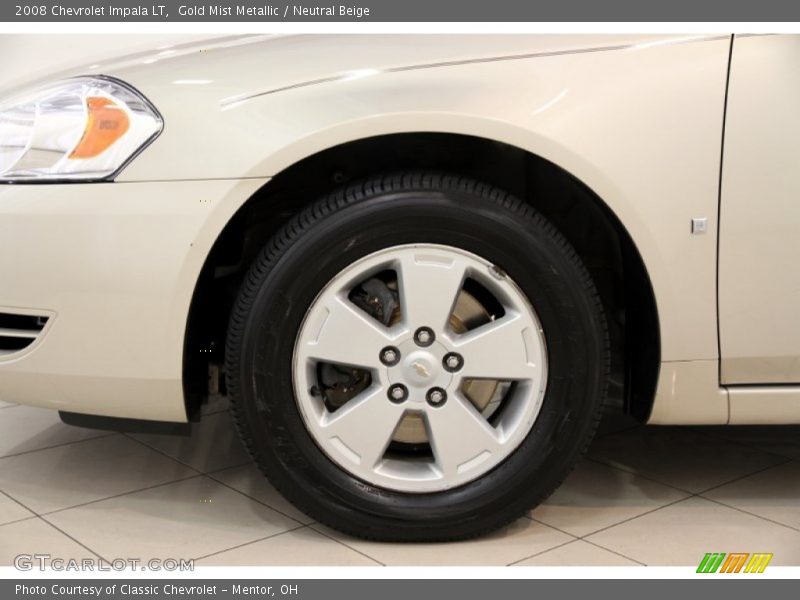 Gold Mist Metallic / Neutral Beige 2008 Chevrolet Impala LT