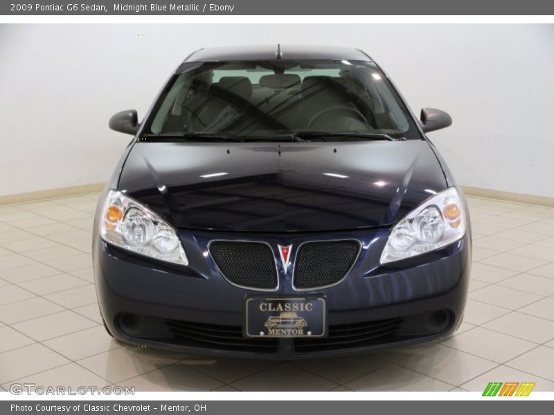 Midnight Blue Metallic / Ebony 2009 Pontiac G6 Sedan