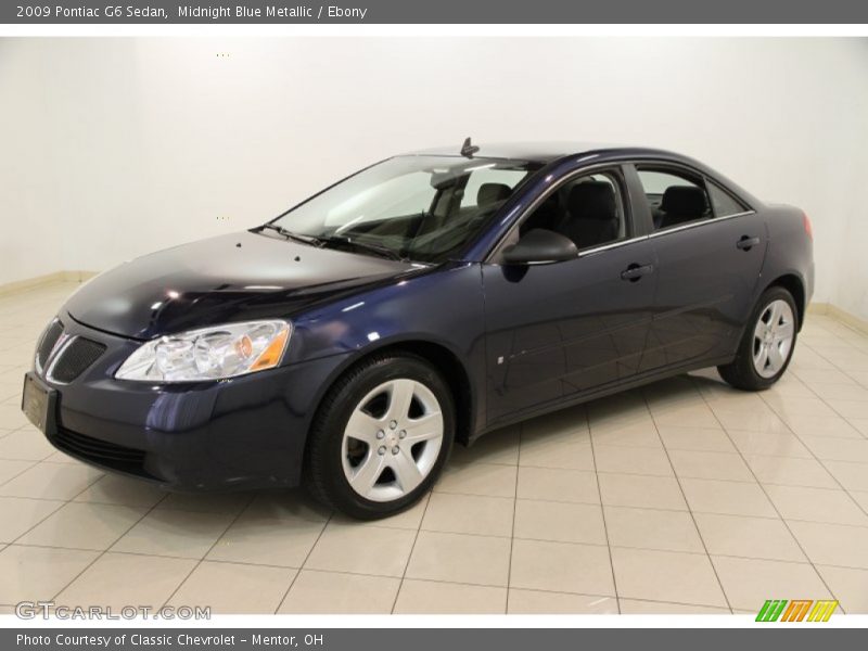 Midnight Blue Metallic / Ebony 2009 Pontiac G6 Sedan