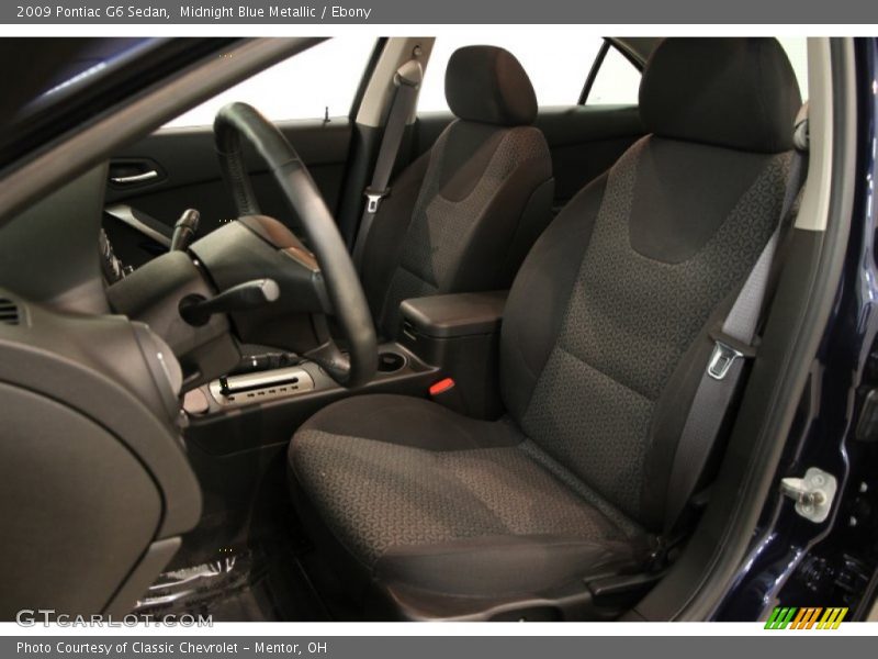 Midnight Blue Metallic / Ebony 2009 Pontiac G6 Sedan