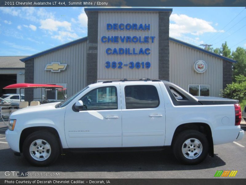 Summit White / Ebony 2011 Chevrolet Avalanche LT 4x4