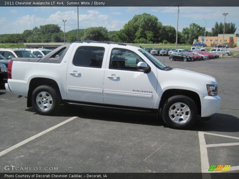 Summit White / Ebony 2011 Chevrolet Avalanche LT 4x4