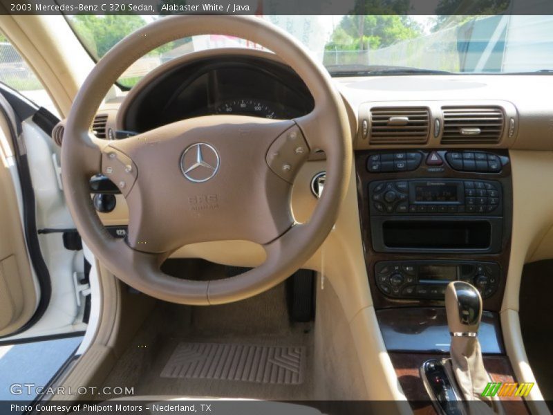 Alabaster White / Java 2003 Mercedes-Benz C 320 Sedan