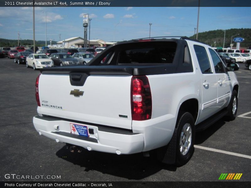Summit White / Ebony 2011 Chevrolet Avalanche LT 4x4