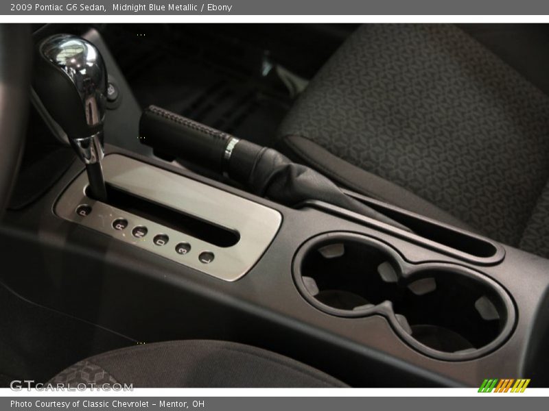 Midnight Blue Metallic / Ebony 2009 Pontiac G6 Sedan