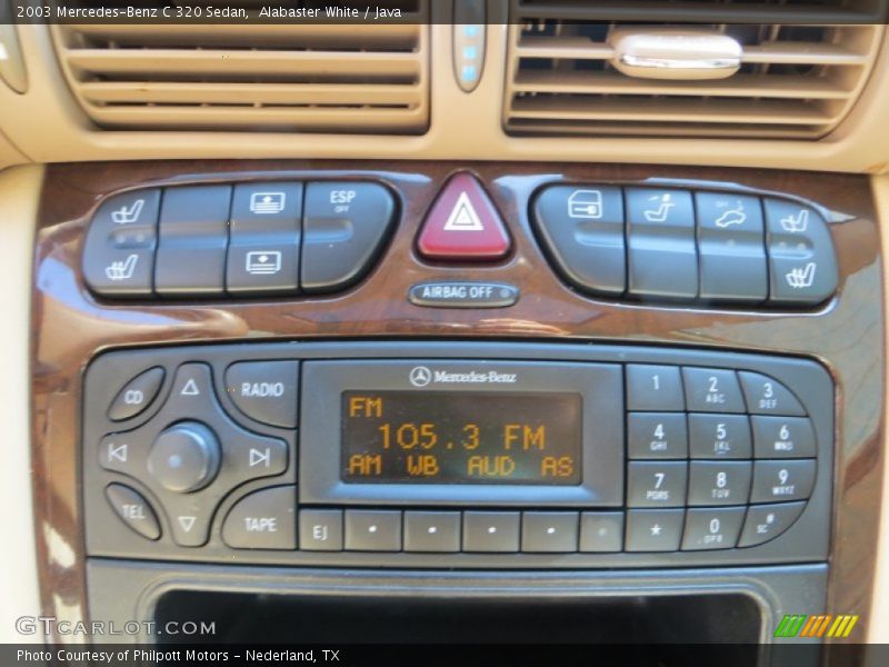 Alabaster White / Java 2003 Mercedes-Benz C 320 Sedan