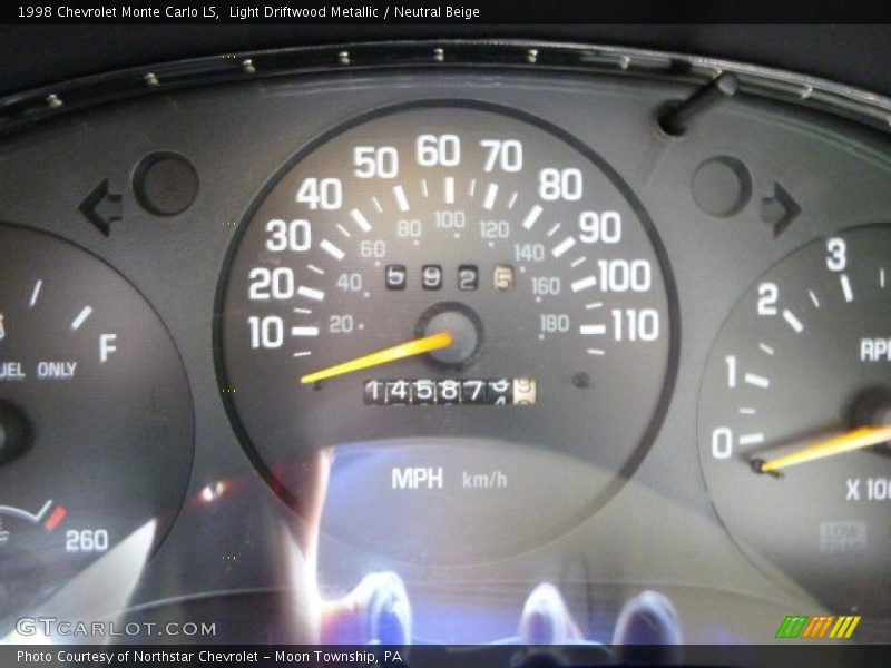 Light Driftwood Metallic / Neutral Beige 1998 Chevrolet Monte Carlo LS