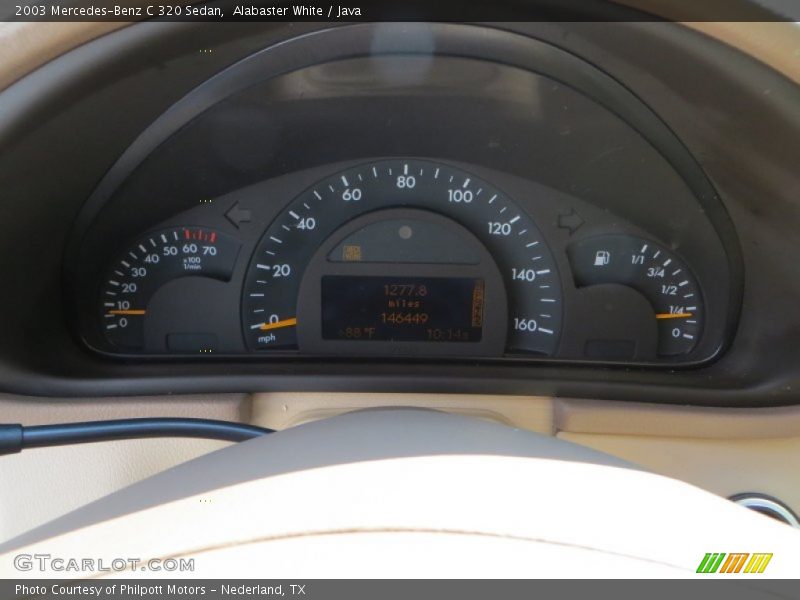 Alabaster White / Java 2003 Mercedes-Benz C 320 Sedan