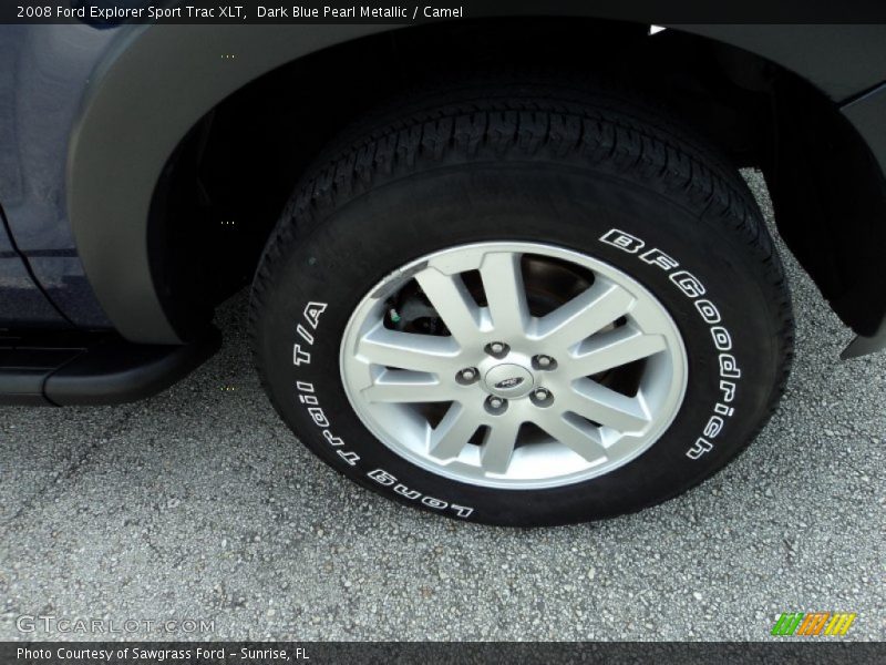 Dark Blue Pearl Metallic / Camel 2008 Ford Explorer Sport Trac XLT
