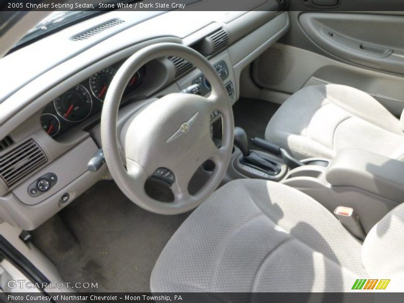 Stone White / Dark Slate Gray 2005 Chrysler Sebring Sedan