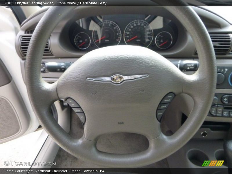 Stone White / Dark Slate Gray 2005 Chrysler Sebring Sedan