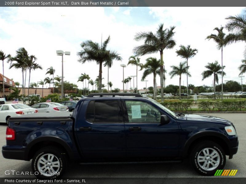 Dark Blue Pearl Metallic / Camel 2008 Ford Explorer Sport Trac XLT