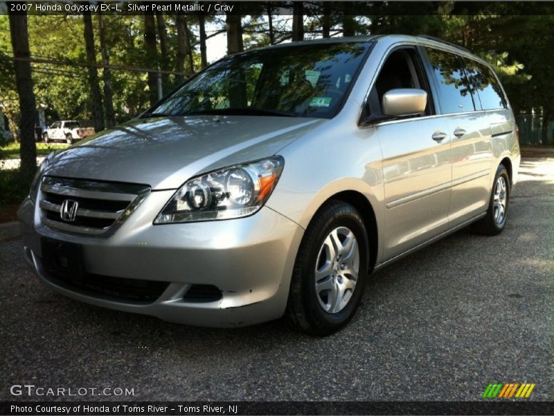 Silver Pearl Metallic / Gray 2007 Honda Odyssey EX-L