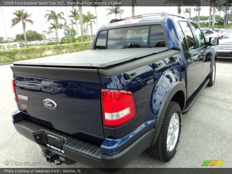 Dark Blue Pearl Metallic / Camel 2008 Ford Explorer Sport Trac XLT