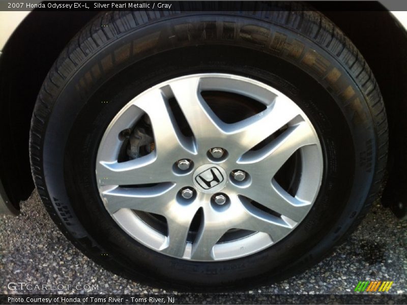 Silver Pearl Metallic / Gray 2007 Honda Odyssey EX-L