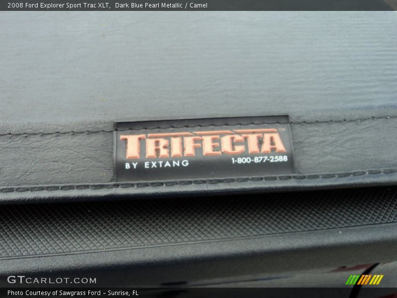 Dark Blue Pearl Metallic / Camel 2008 Ford Explorer Sport Trac XLT