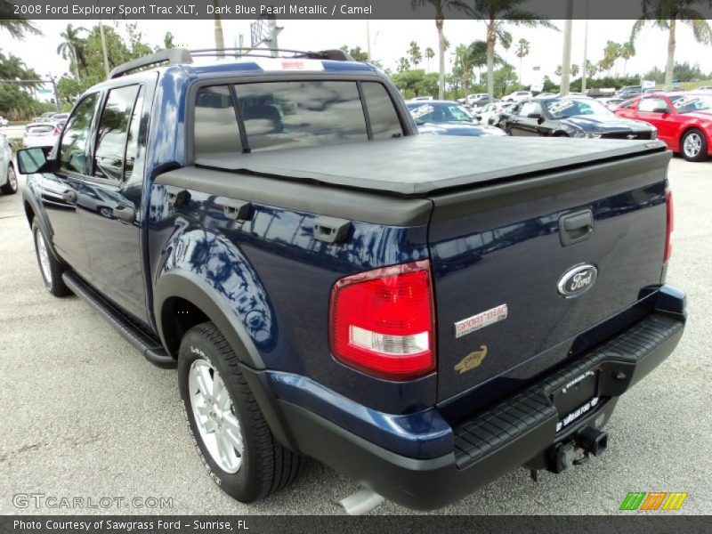 Dark Blue Pearl Metallic / Camel 2008 Ford Explorer Sport Trac XLT