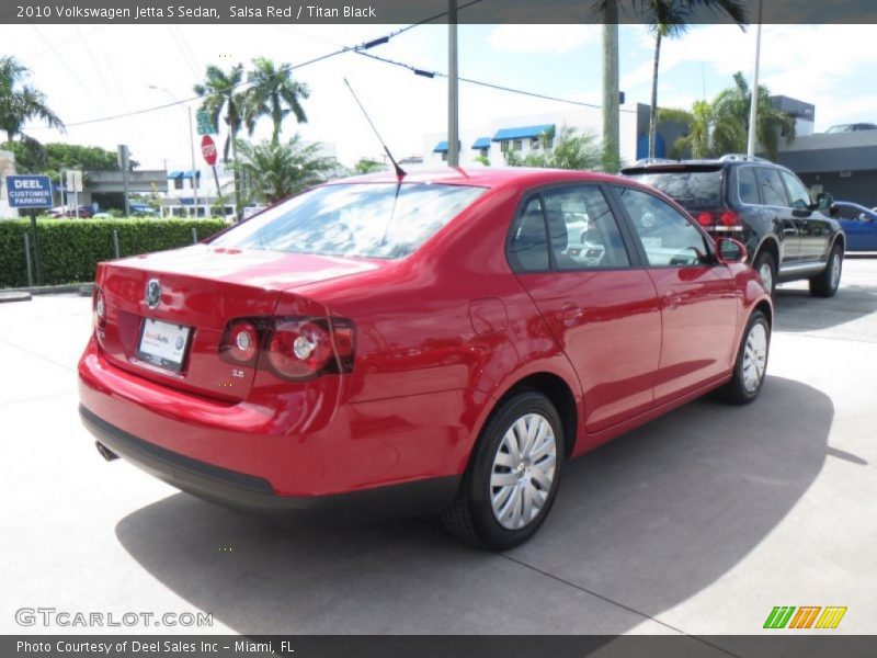 Salsa Red / Titan Black 2010 Volkswagen Jetta S Sedan